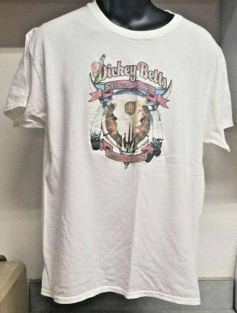 DICKEY BETTS GREAT SOUTHERN GENUINE SINCE White Black Unisex S-5XL L
