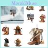 Novo Chegada Ornamento Decorativo Acrílico Pendurado Bota de Cowboy Personalizada Para Carro Sela Chaveiro Pingente Estilo Vintage