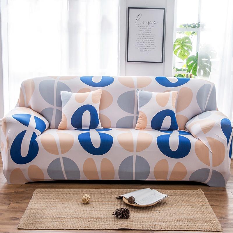 Stylish Flower Leaf Sofa Cover Elastic All-inclusive Protection For Sofas Of Any Size