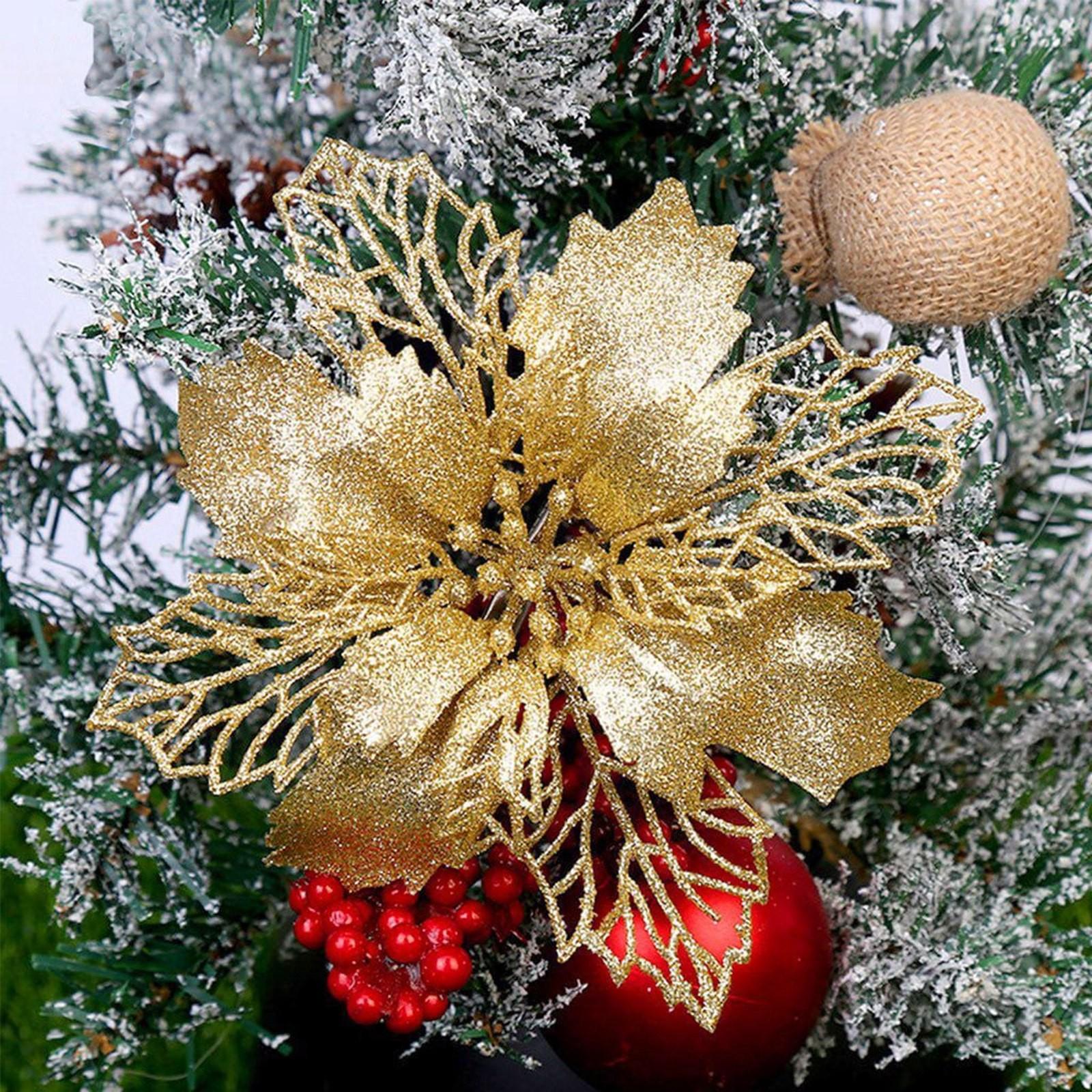 

16 Pack 3D Artificial Flower Decorative Ornaments for Home Wall Hanging Party Event Wedding Decoration Craft Supplies One Size золотой