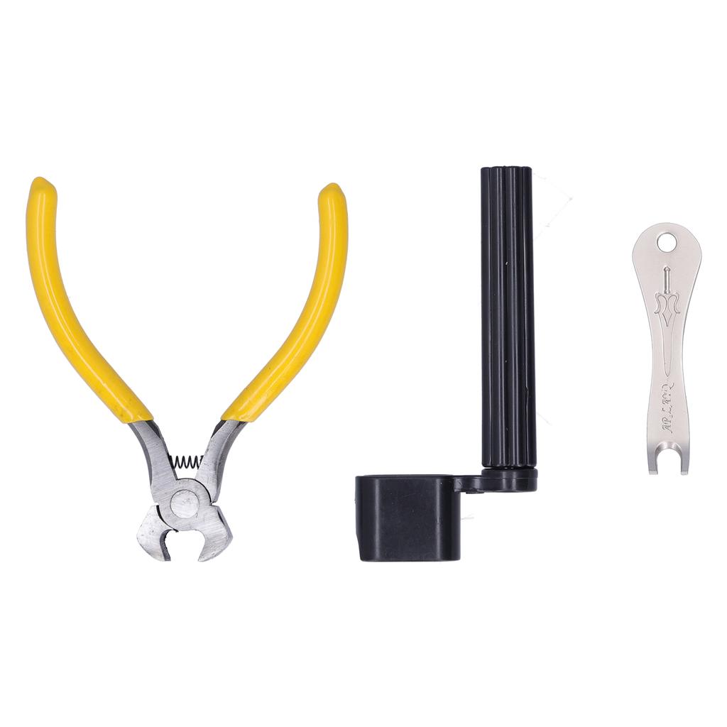Gitarrenwartungswerkzeugset ABS Edelstahl Seitenschneider Stiftzieher Wickler