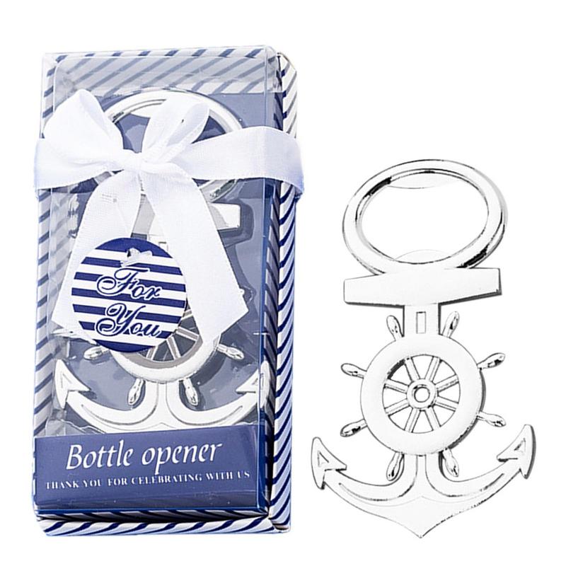 

1PC Wedding Favors For Guests Package Beer Openers Tools Metal Anchor Shape Beer Bottle Opener Gifts Bar Decoration Gadgets China Mainland