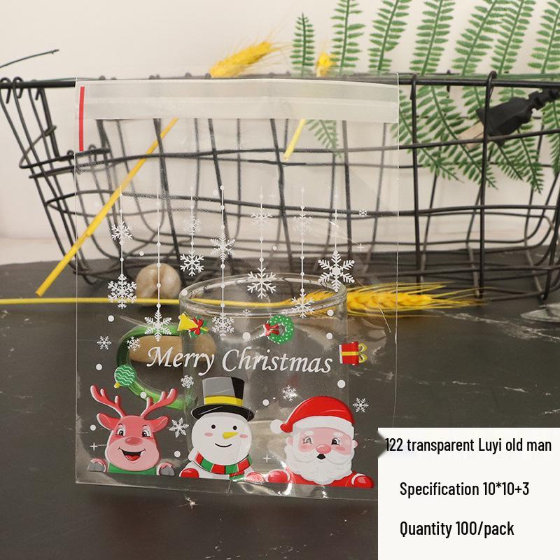 Weihnachtskeks Selbstklebende OPP-Beutel – Schneeflocken Knusprige Kunststoffverpackung