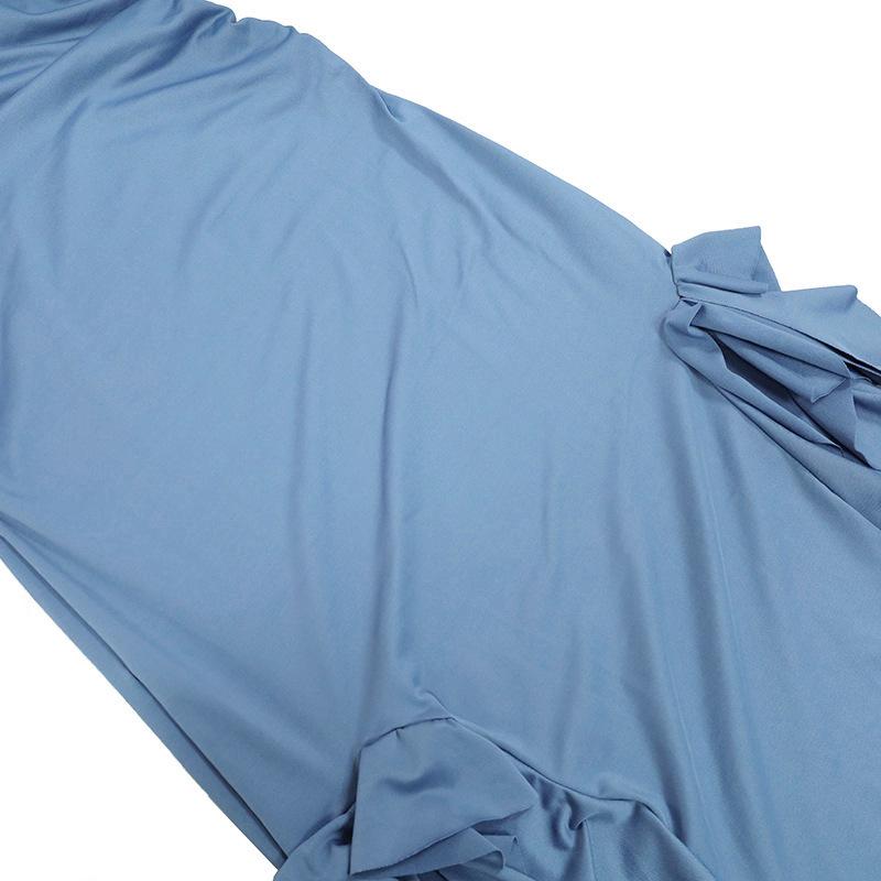 GMXIA Dámská móda Léto Jaro Jednobarevný potisk Neformální šaty na jedno rameno bez rukávů