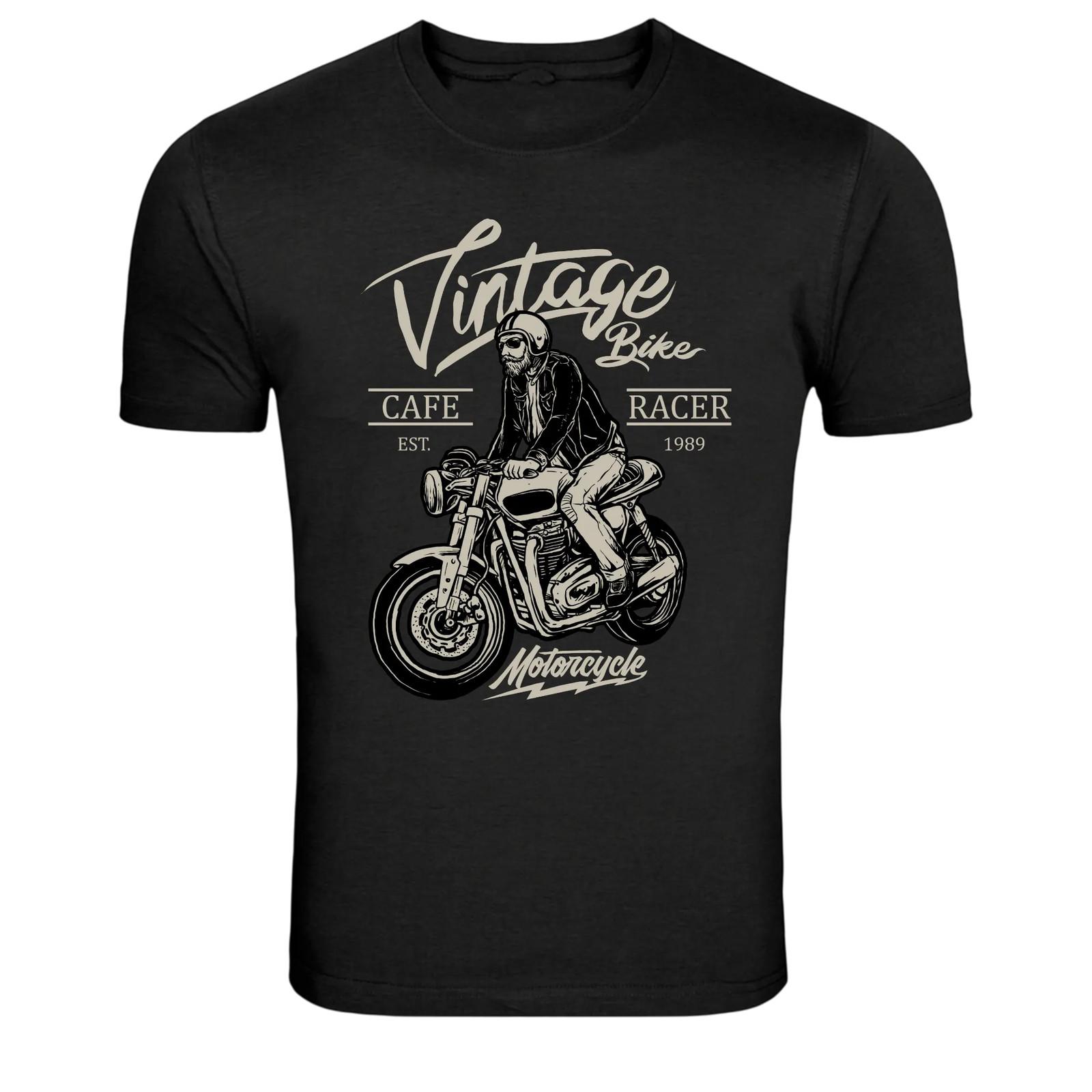 Винтажная Мотоциклетная Графическая Футболка Cafe Racer XXXXL