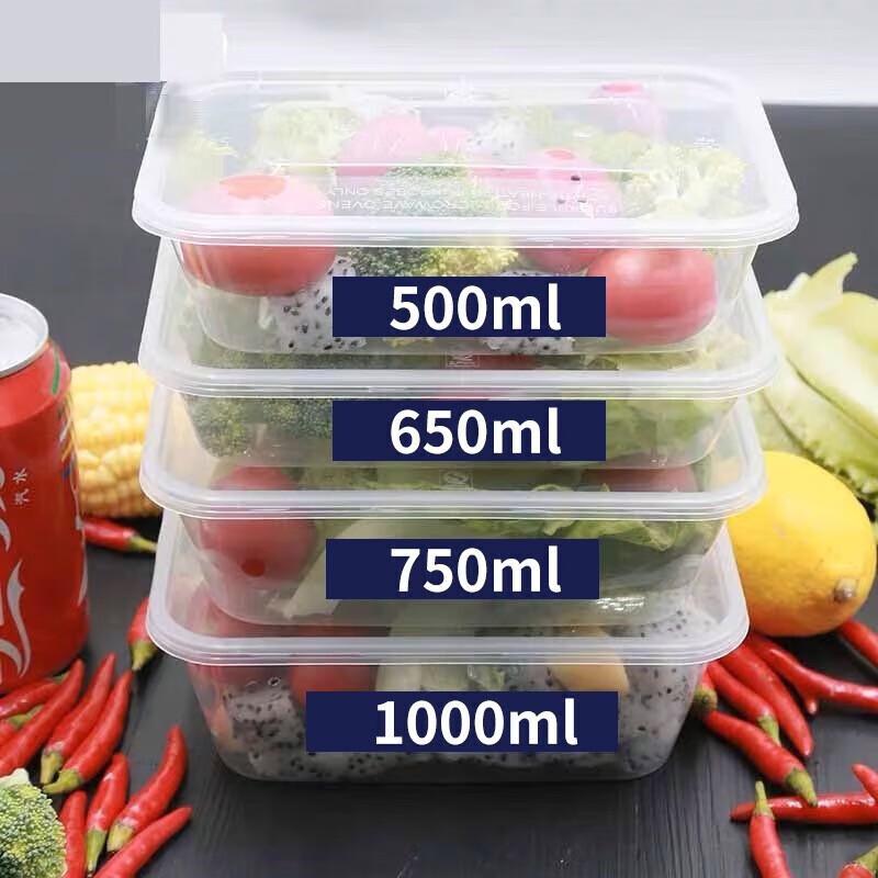 Meiliya Einweg-Lebensmittelbehälter mit Deckeln