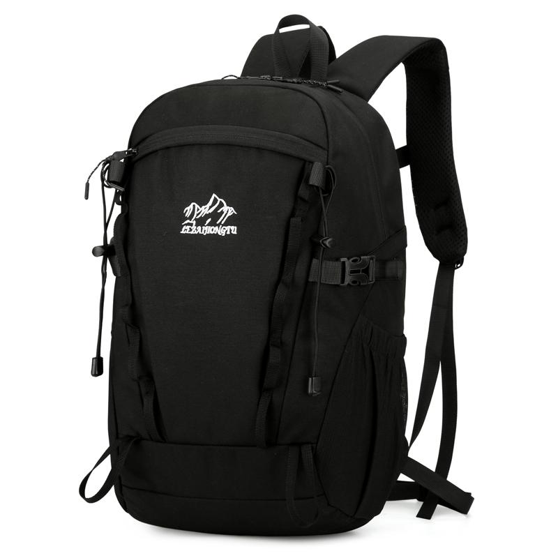 

24л Мужской и женский рюкзак большой вместимости для активного отдыха, новый легкий и прочный рюкзак для кемпинга в стиле унисекс, рюкзак для пеших походов чёрный