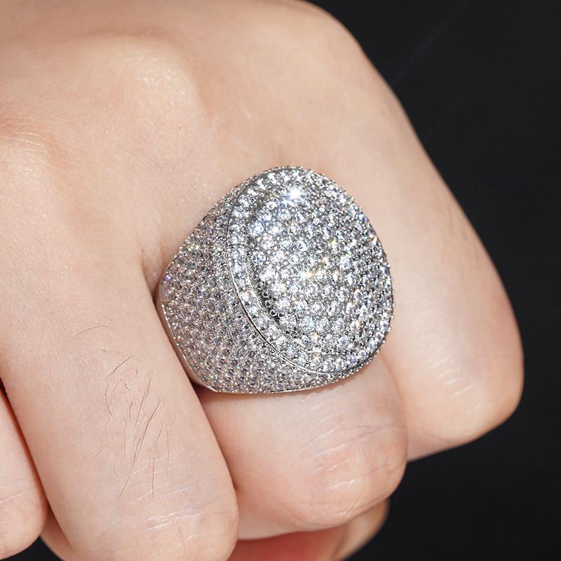 Huitan Geometric Design Women Ring for Wedding Engagement Luxury Full Shining CZ Party Fashion Accessories Lady Charming Jewelry