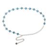 Flower Star Metal Decorative Waist Chain Women With Skirt Waist Body Chain Women'S Thin Belt Tide