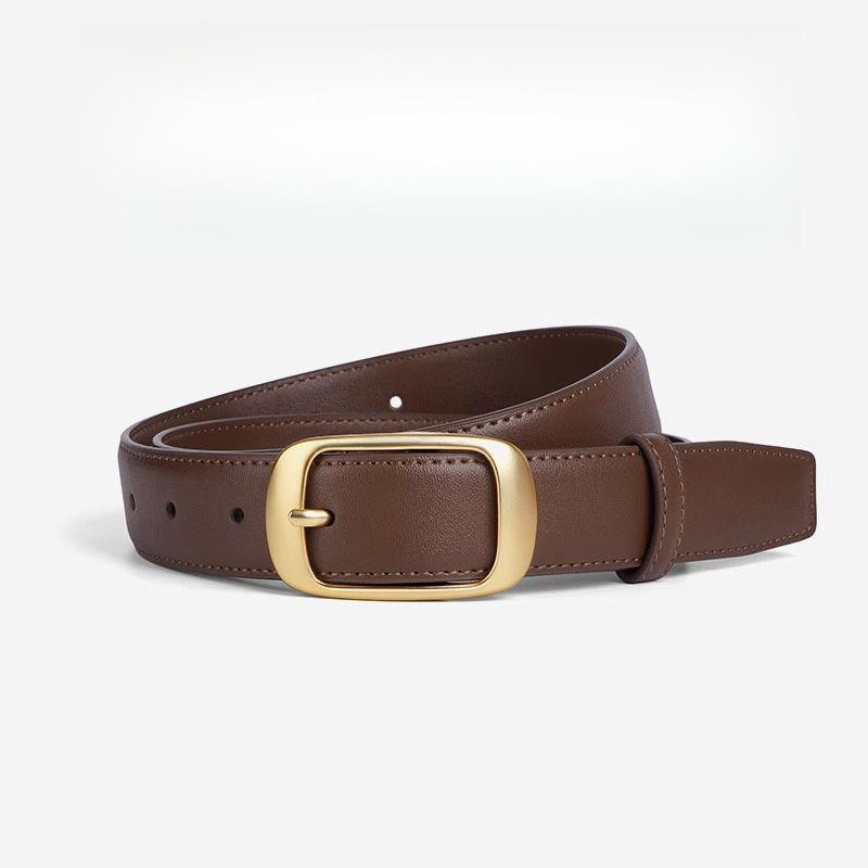 Women's 2024 Trendy Fashionable Summer Versatile Soft Cowhide Belt For Jeans