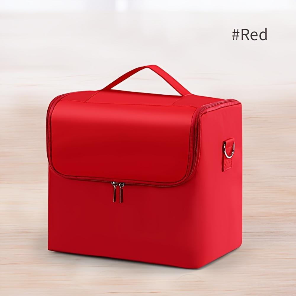 Large -capacity Multi-layer Professional Cosmetic Bag,portable Manicure Pattern Embroidery Makeup Toolbox, Jewelry, Necklace,ring,pendant Storage Box.