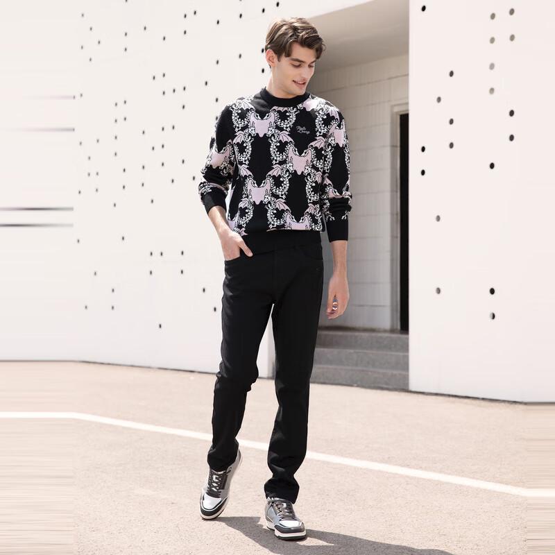 

VICUTU Men s Long-Sleeve 100% Wool Pullover Sweater L (175/92A)