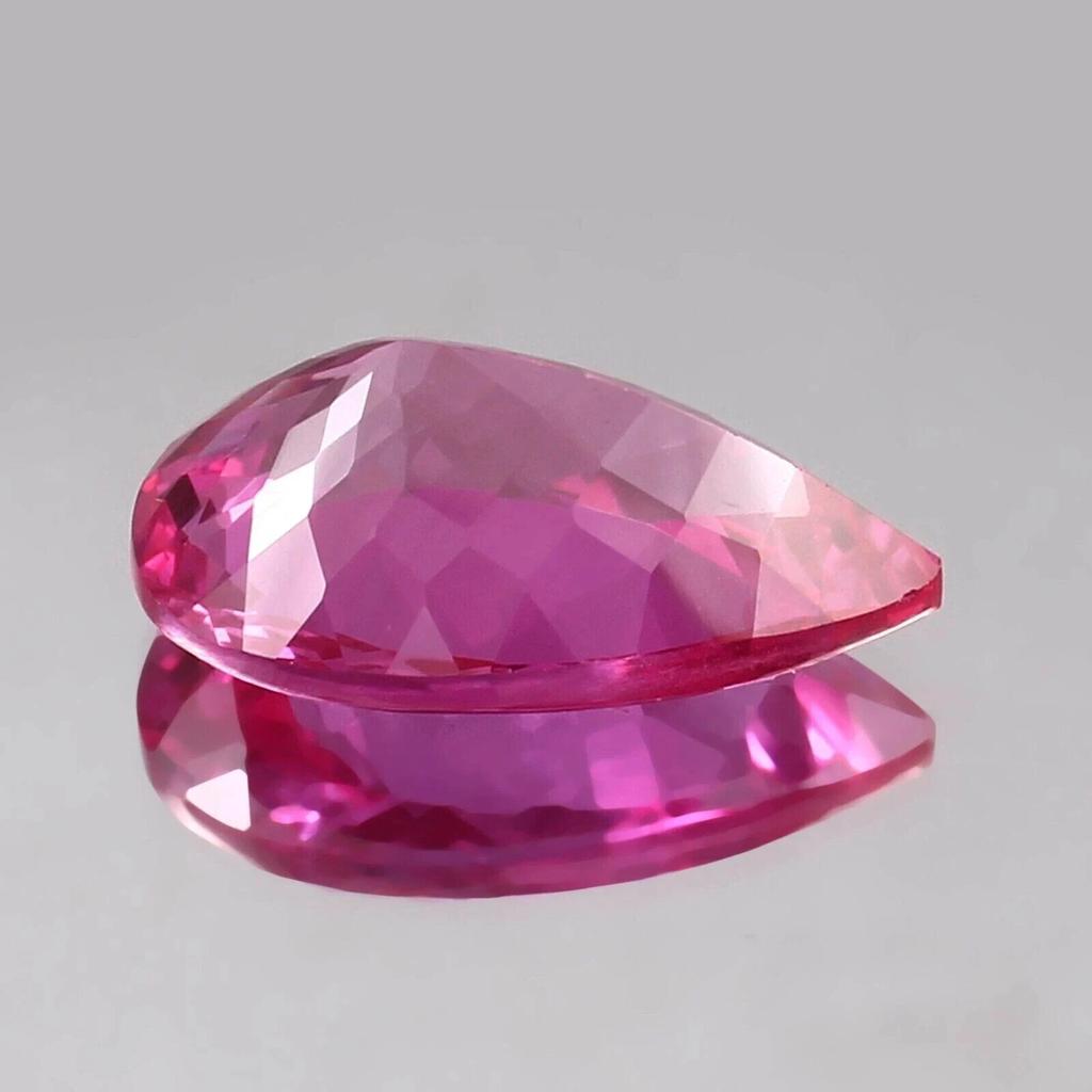 Natural Pink Ceylon Sapphire Pear Cut 10-12 Ct Flawless Certified Gemstone