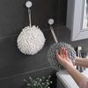 Hanging Hand Towel Quick Dry Super Absorbent Microfiber Towels for Kitchen Bathroom Wipe Cloth Sponge Dry Hands Wipe Towels Ball