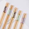 5Pairs Bamboo Sushi Anti-skid Rice Tableware Dinnerware Set Chopsticks Kitchen Supplies