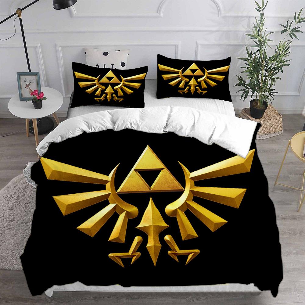 Anime Legend of Zelda Comforter Quilt Bed Cover Duvet Cover Pillow Case 2-3 Pieces EU Single EU Double US Twin Sets Kids Adult