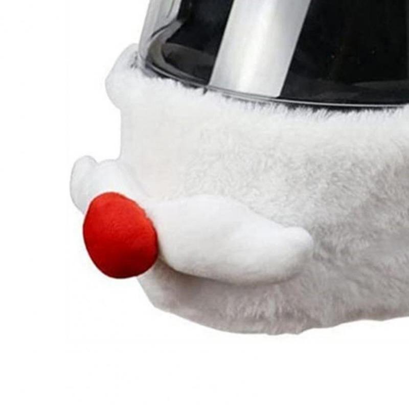 Housse de casque en peluche faite à la main, chapeau de noël, manches de casque de fête, accessoires de Protection de casque de moto