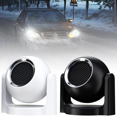 Taşınabilir Araba Isıtıcı 12V Araba Buz Çözücü Hızlı Isıtma Taşınabilir Ön Cam Buz Çözücü Seyahat Kamp G1M9 İçin 360 Derece Dönüş