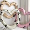 Hollowed-out Large Heart-shaped Photo Frame, Bow Balloon, Aluminum Film Birthday Balloon, Children's Party Decoration, Photo Props