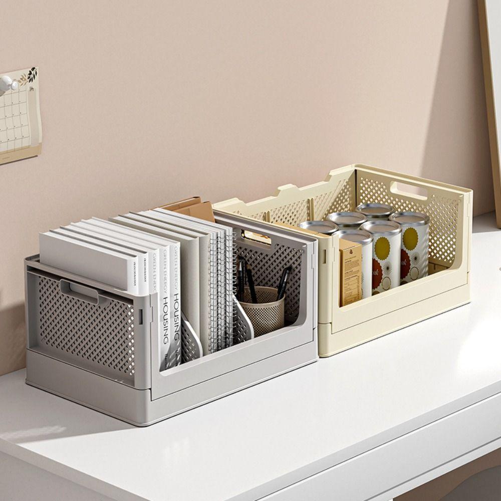 Portable Foldable Storage Basket Large Capacity Books Sorting Box Book Frame School