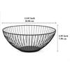 HOMQUEN Fruit Basket, Fruit Bowl, Metal Wire Fruit Basket for Kitchen, Fruit Bowl for Kitchen Counter, Basket for Fruits, Vegetables, Breads, Snacks,