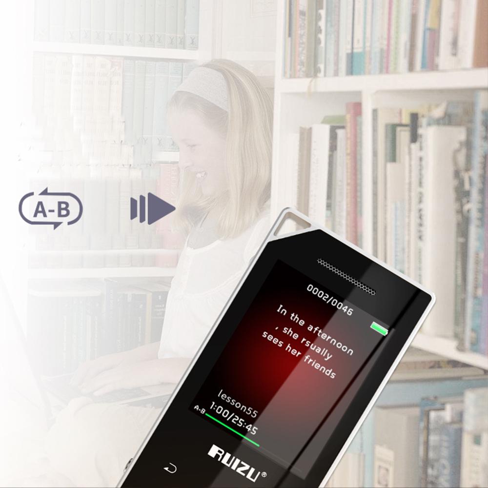 Buy RUIZU D05 Metal Bluetooth MP3 Player Portable Audio 8GB Sport Mp3 Music Player With Builtin