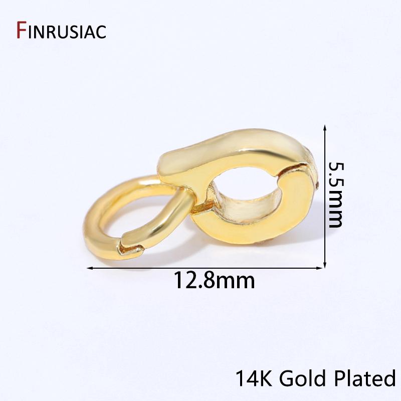 

14K Gold Plated Brass Enhancer Pendant Bails Connector for Jewelry Making,Bail for Jewelry,DIY Necklace Bracelet Making Supplies 2 pieces
