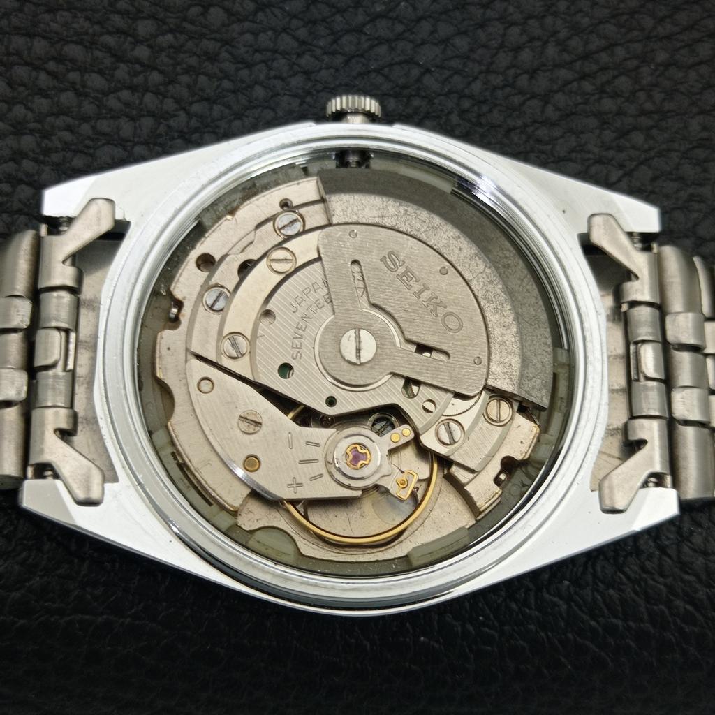 REFURBISHED SEIKO 5 AUTOMATIC 6309A JAPAN MENS VINTAGE YELLOW WATCH a442913-1