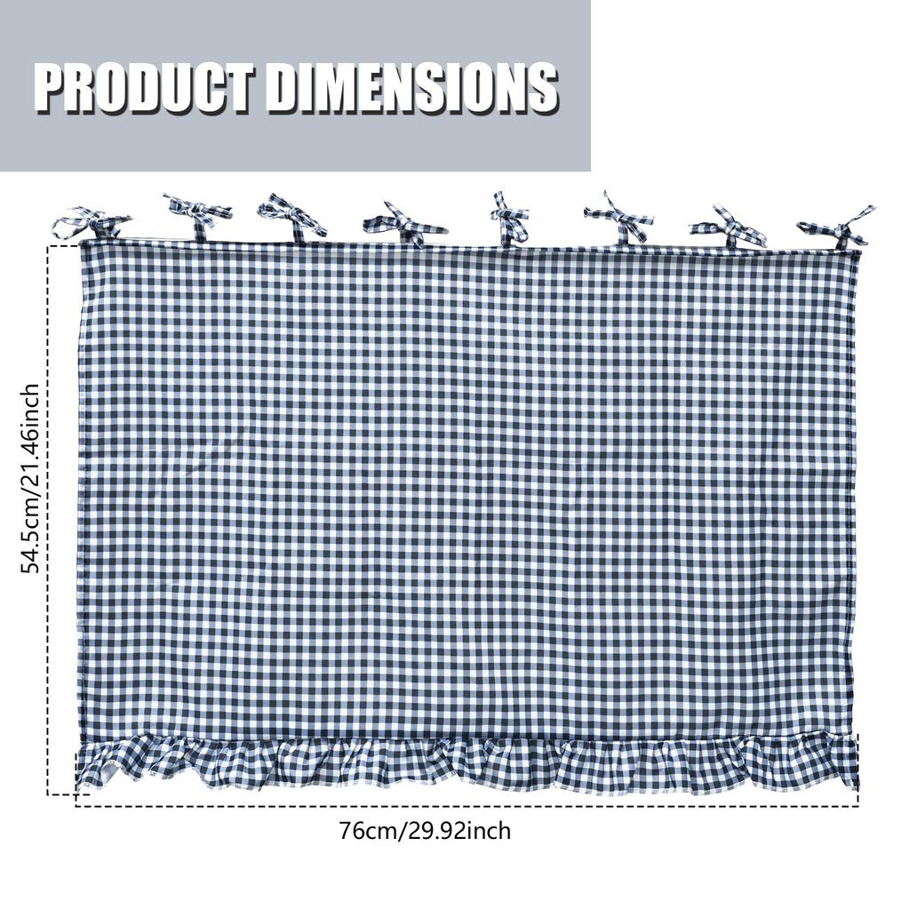 Herd Staub Rock Vorhang 76x55cm Bindeband Oben Rock Vorhang Versteckter Herd Vorhang für Schrank Ofen Geschirrspüler Küchenarbeitsplatte Dekor