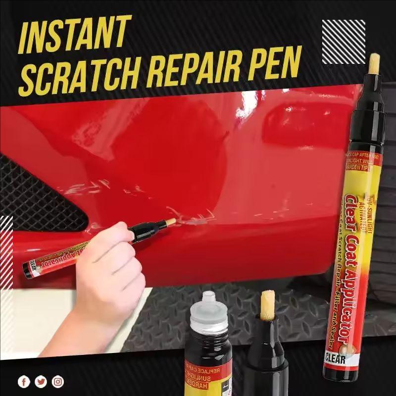 2 Stück Autokratzer Reparaturstift Lackstift zum Ausbessern Oberflächenreparatur Professioneller Applikator Kratzerentferner Für Jede Farbe Auto