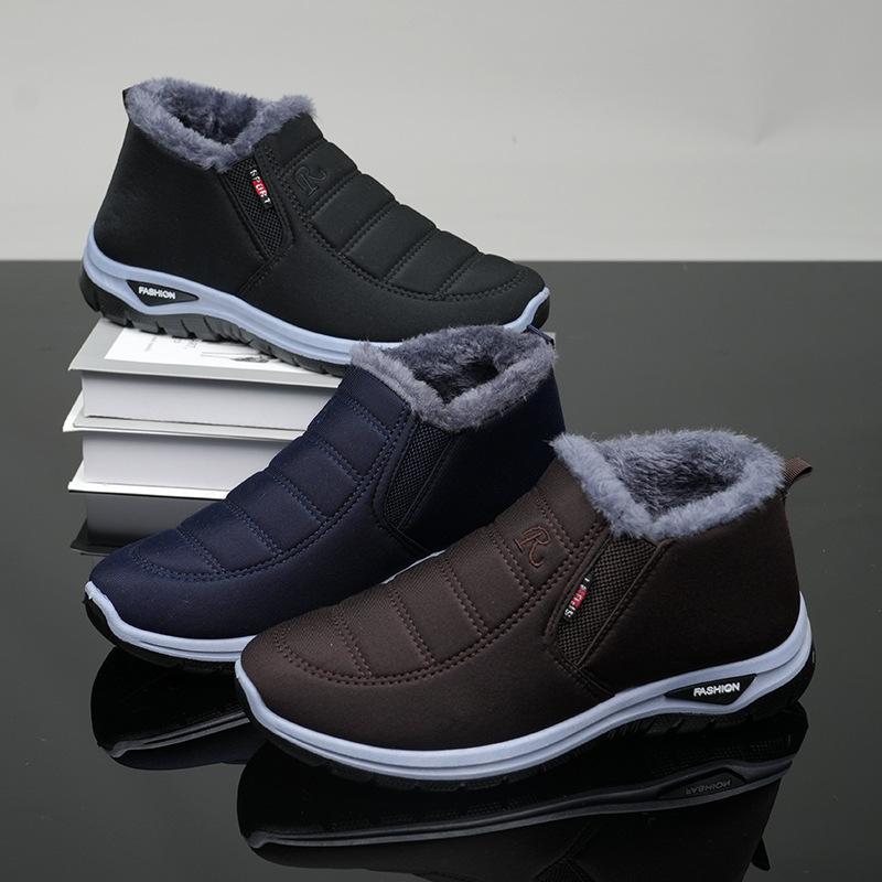 Winter New Cotton Boots Thickened Warm Boots Waterproof and Non-slip Men's and Women's Snow Boots Cotton Boots
