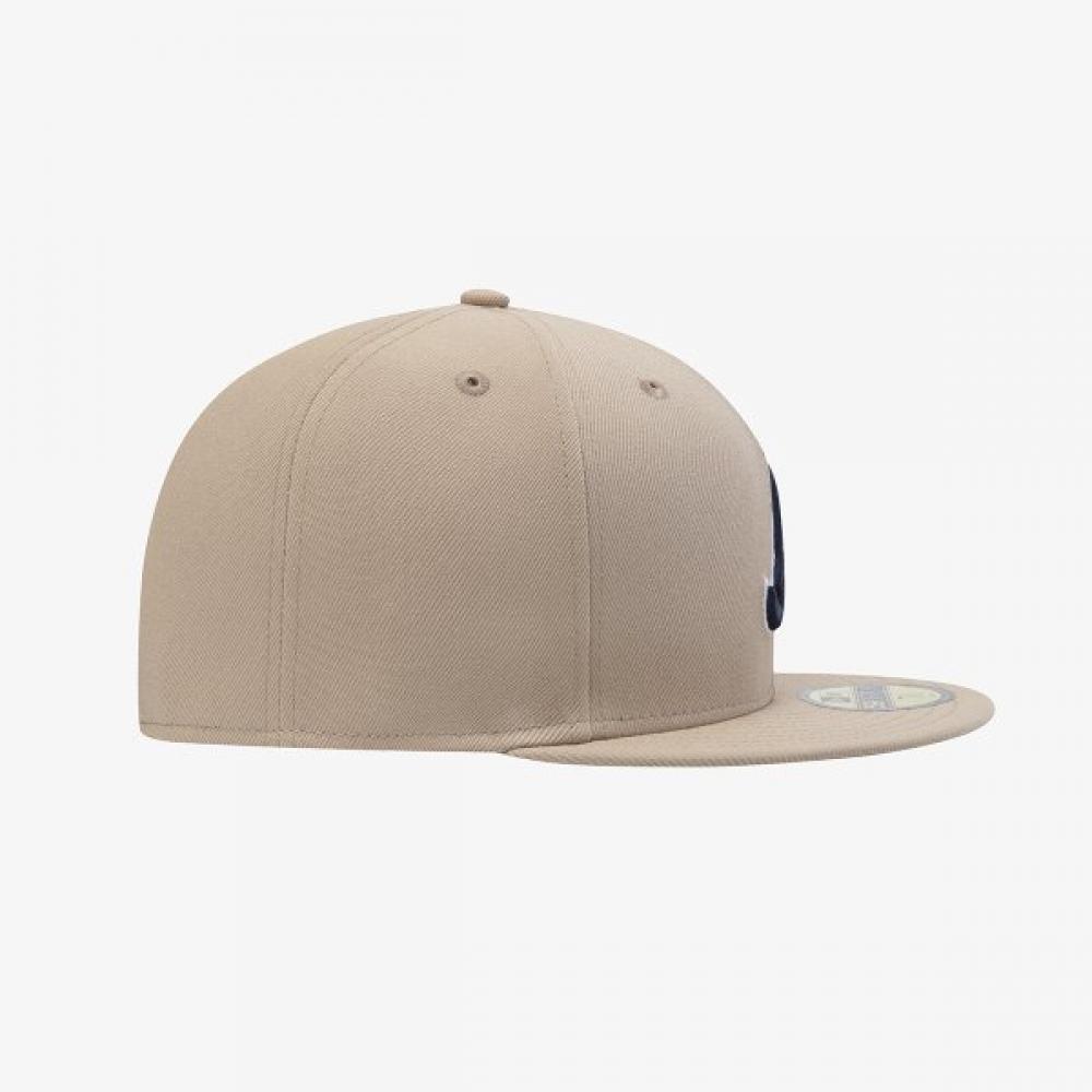 New Era Atlanta Braves Umriss Fitted Cap Kamel 15131692
