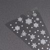 100Pcs Triangle Treat Bag Snowflake Design Christmas Candy Pouches for Kids Gifts Cookies Storage Opp Bags Christmas Candy Bag