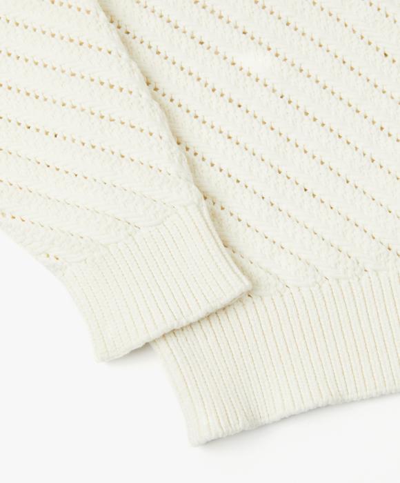Le Mad Oblique See-Through Round Knit - Ivory