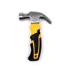 Miraikurukuru Mini Claw Hammer Short Hammer 160mm High Carbon Steel Nail Puller 0.25kg Lightweight Nail Hammer TPR Rubber Handle Non-Slip Compact