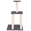 VidaXL Cat Tree with Sisal Scratching Posts Dark Grey 85.5 Cm 171740