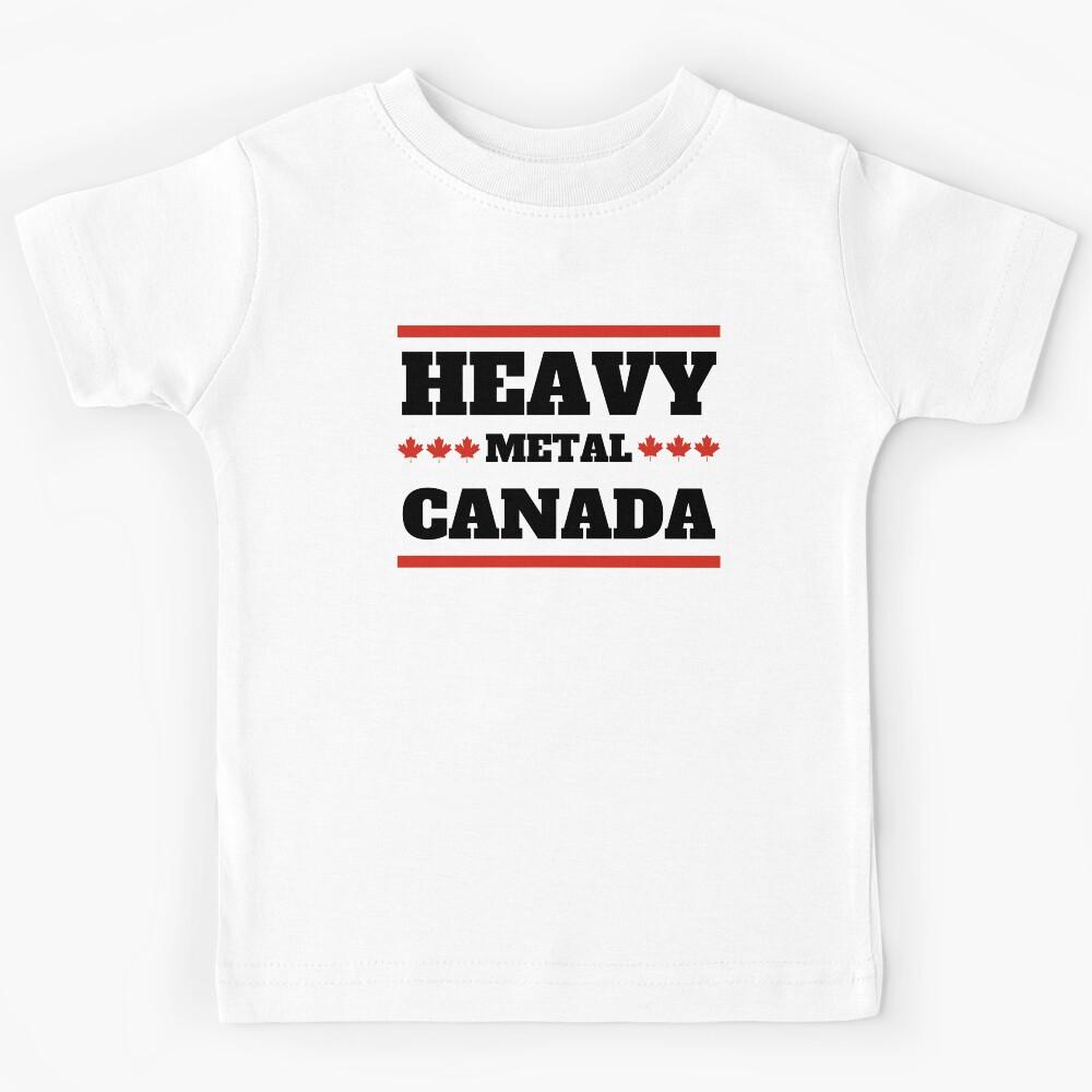 Heavy Metal Canada Maple Leaf Dark Kids T-Shirt 110