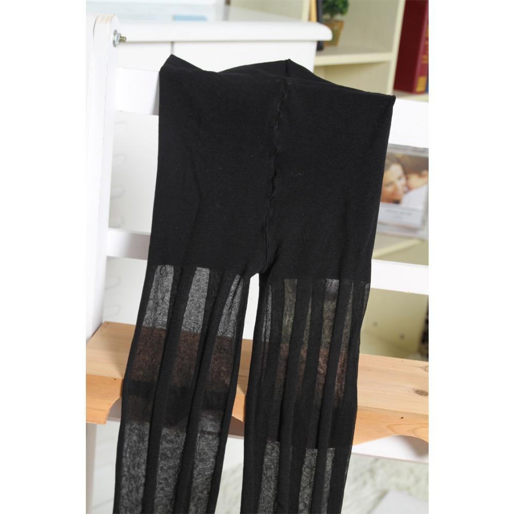 Japanese Black Stockings Female Sexy Side Vertical Stripes Summer Thin Jk Babes Ins Internet Celebrity Black Stitching Pantyhose