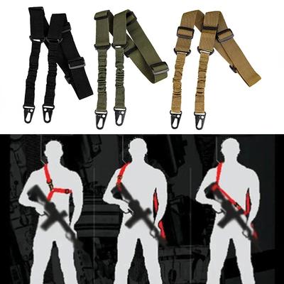 Taktický dvoubodový popruh Ramenní popruh Army Odolný nylonový opasek na pušku Heavy Duty Sling pro outdoorové lovecké sportovní doplňky