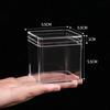 1-12 Stück Acrylboxen Transparent mit Deckel Quadratische Verpackungsbox Schutz Vitrine Staubdicht Lebensmittel Süßigkeiten Aufbewahrungsbehälter