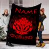 Personalized Custom Name Blanket - Overlord Print Design,Blanket for Sofa,Bed,Travel,Camping - Soft and Warm, Great Gift
