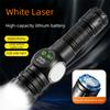 Zoom Function USB Rechargeable Torch White Laser Long Range Lamp Camping Lantern Night Hiking