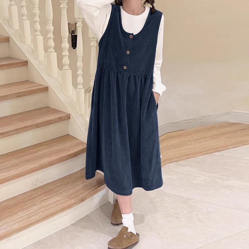 chinese dress ladies Denim Mini Dress with Oversized Collar – JUST A LITTLE WESTERN main image 0