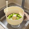 Washer Snail Shape Fruit Drainer Basket Portable Kitchen Cleaning Bowl with Strainer Vegetable Washing Basket Kitchen Supplies