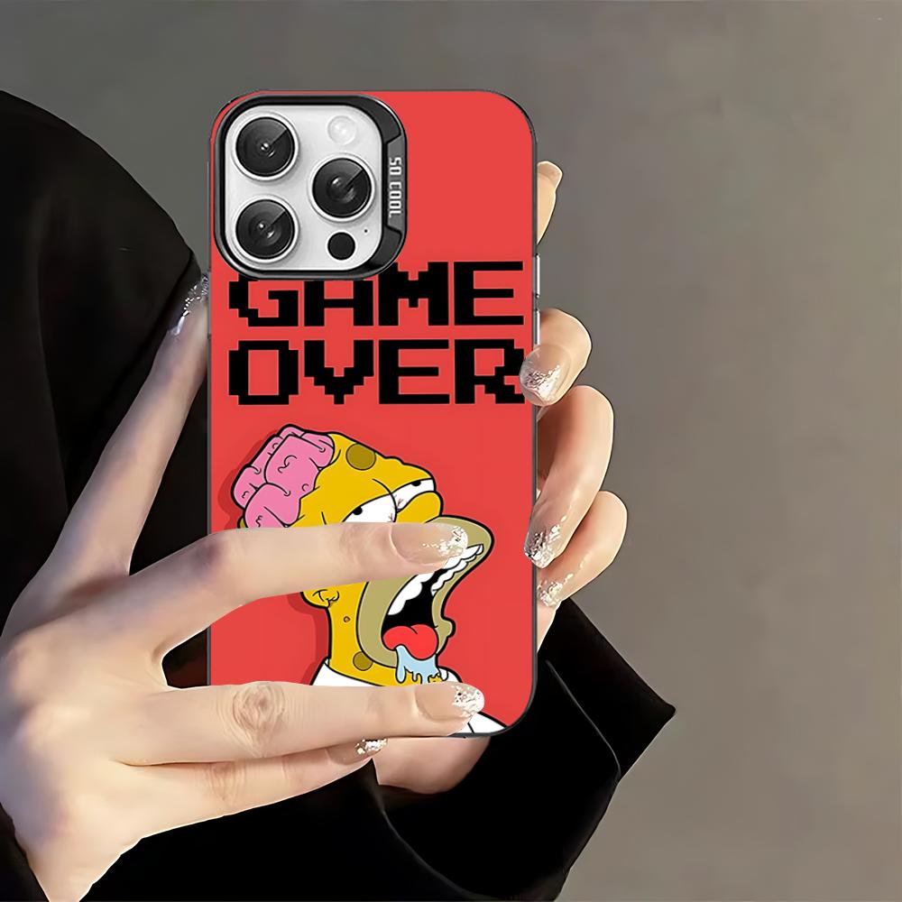 Classic American Animation The S-Simpsons Phone Case For IPhone 16 15 14 13 12 11 Pro Max X XR XSMAX 8 7 Plus Matte Shockproof