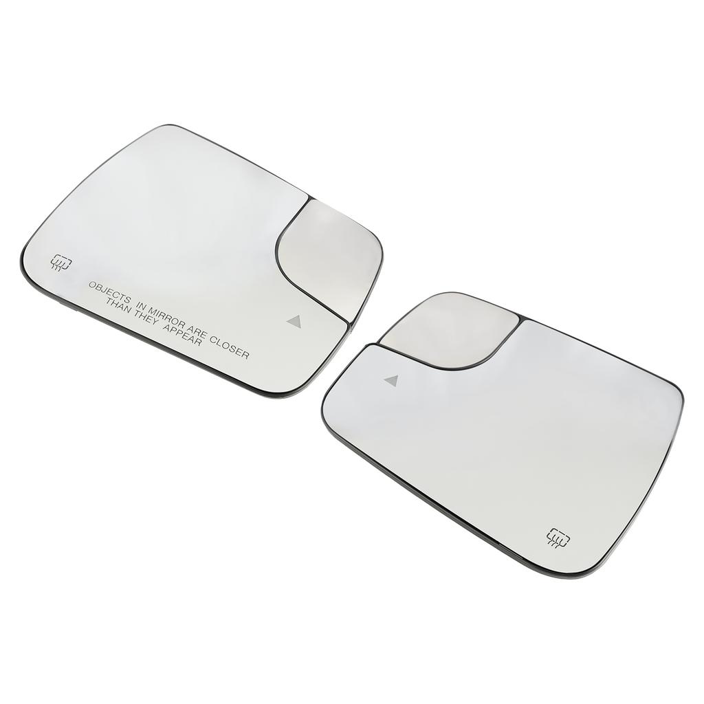 2 × Blind Spot + Heat Exterior Mirror Glass For Dodge Ram 1500 2500 19-22