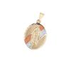Gold-Plated Virgin Mary Copper Pendant Necklace for Women