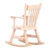 1:12 Miniature Rocking Chair Cute Wood Rocker Furniture Toy   Accessories
