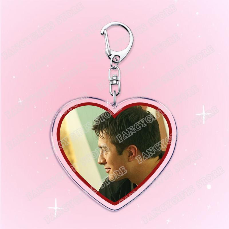 Heated Rivalry BL TV Show Heart Keychain for Accessories Shane Hollander Ilya Rozanov Love Keyring Jewelry Fans Friends Gifts
