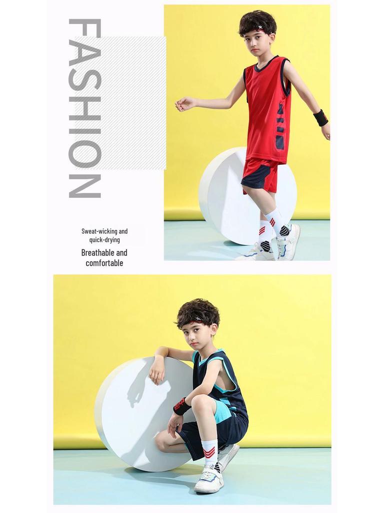 Kids' Basketball Jerseys: Sports Hall, School Training, Competition & Performance Uniforms with Custom Printing